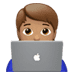 🧑🏽‍💻 technologist: medium skin tone display on Apple